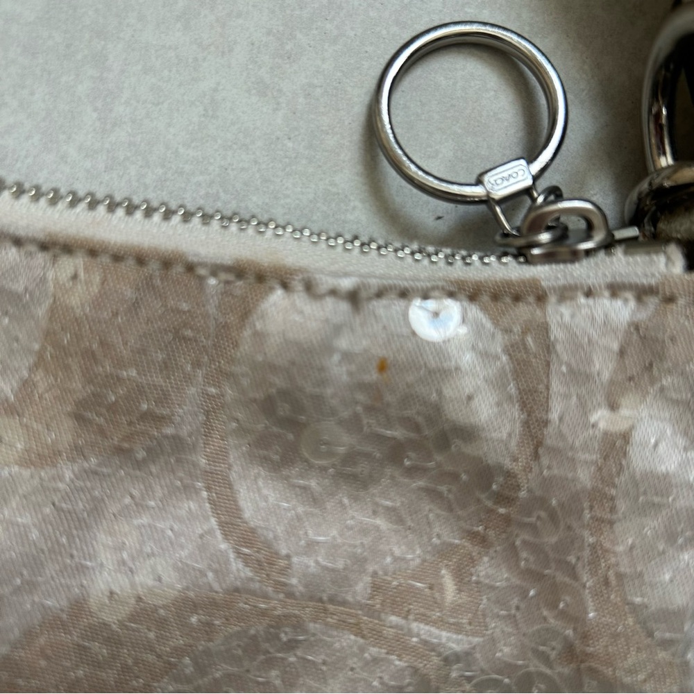 Coach Poppy sequin shoulder bag with gold leather trim - Picture 7 of 15